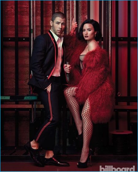 Nick Jonas Demi Lovato 2016 Billboard Photo Shoot 002