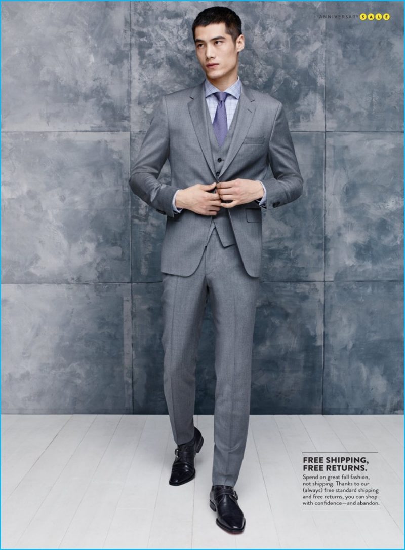 Sleek Suiting: BOSS Hugo Boss shirt, tie and suit