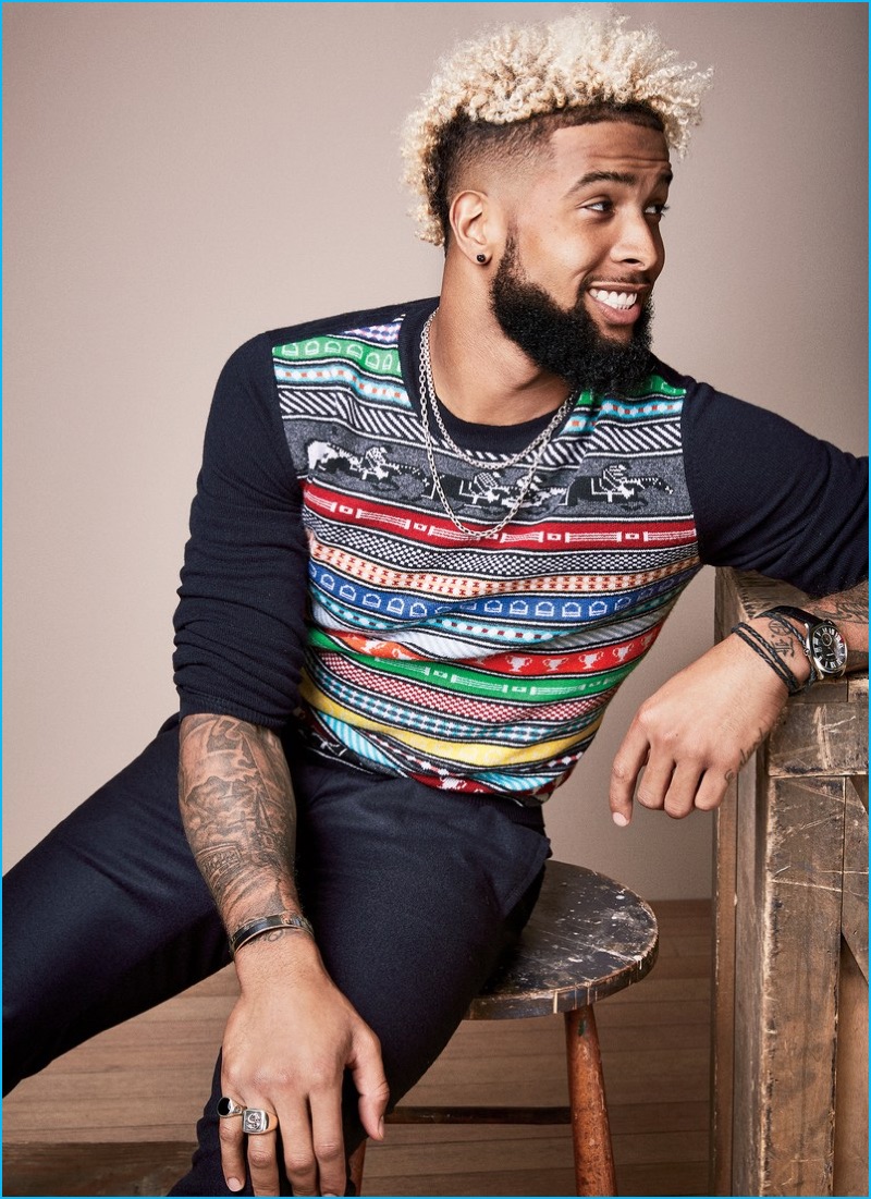 Odell Beckham Jr. charms in Hermès for his GQ photo shoot.