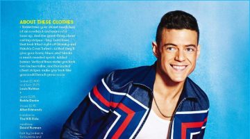 Rami Malek Earns His Stripes for GQ Shoot Rami Malek Earns His Stripes for GQ Shoot