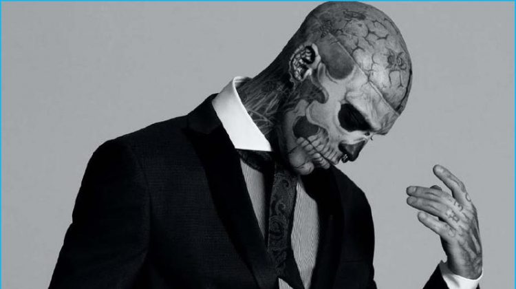 Rick Genest Zombie Boy 2016 Editorial DTK Men 003