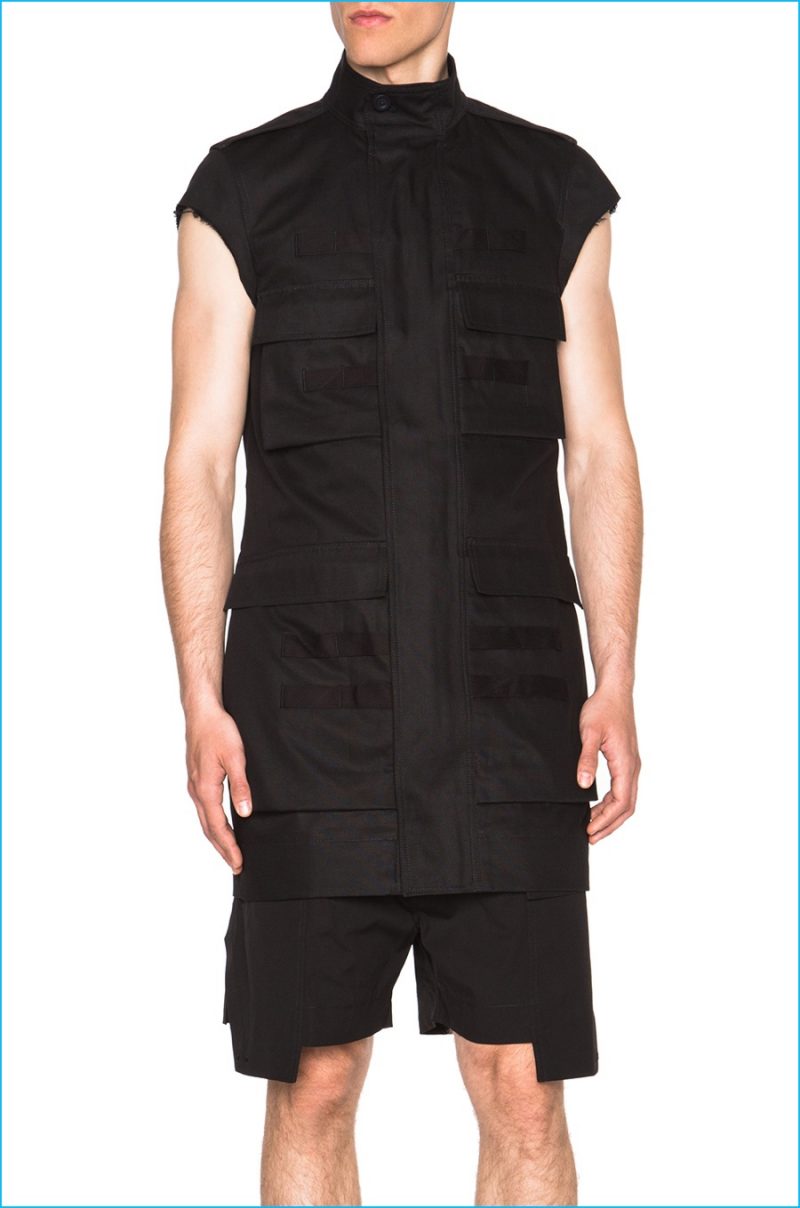 Rick Owens Ribbed Parka Jacket