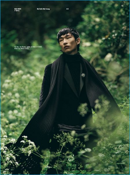 Elle Man Vietnam: Sang Woo Kim Enters the Garden for Fall Fashion Preview