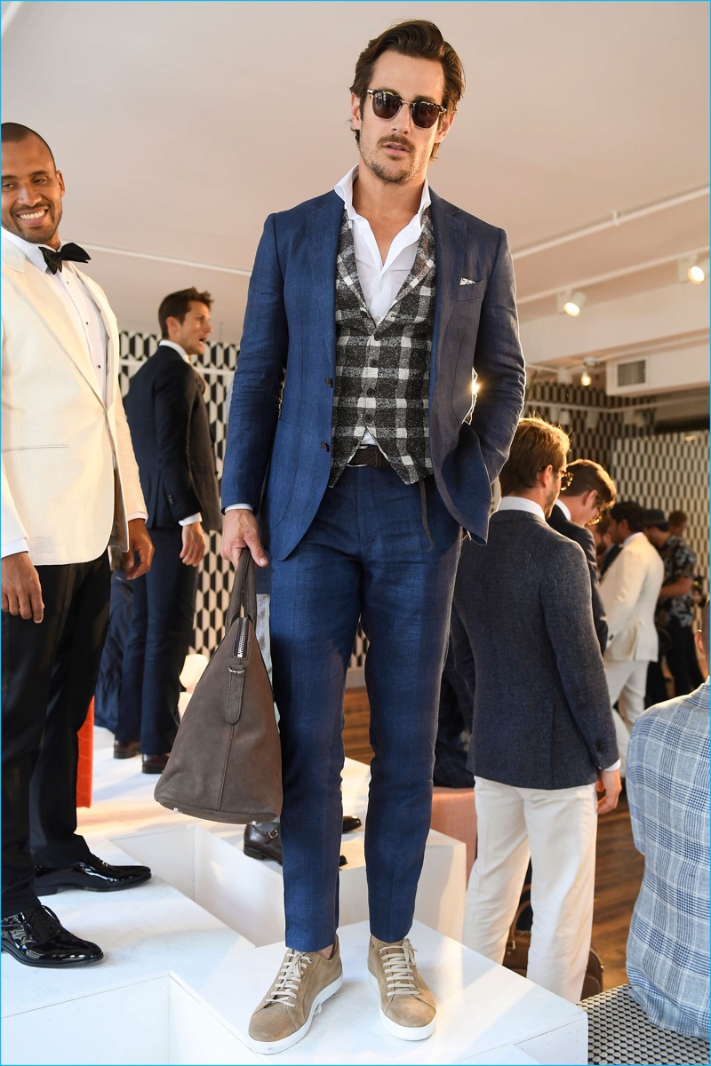 Suitsupply puts forth a smart tailored look with checks for spring-summer 2017.