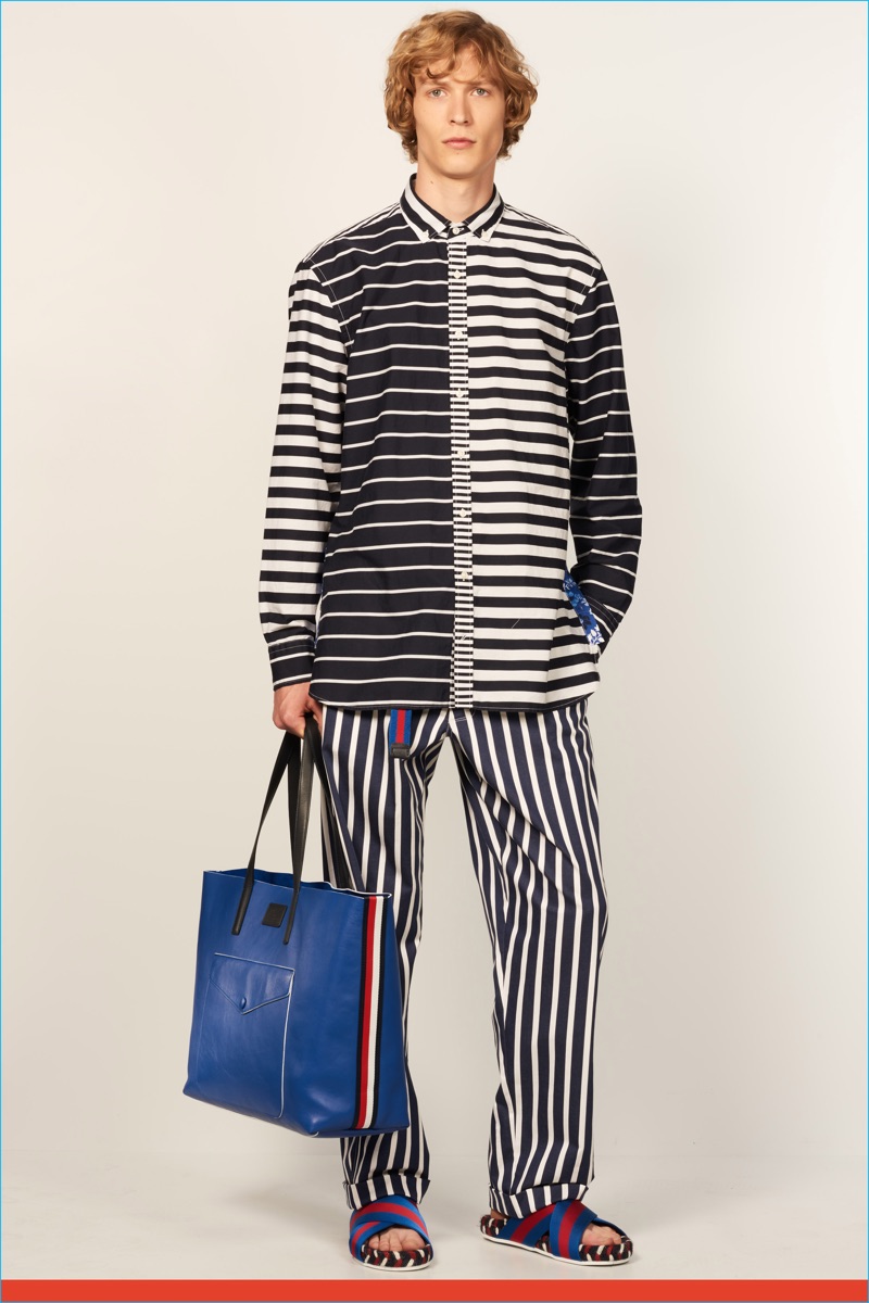 Tommy Hilfiger has a striped moment for spring-summer 2017.