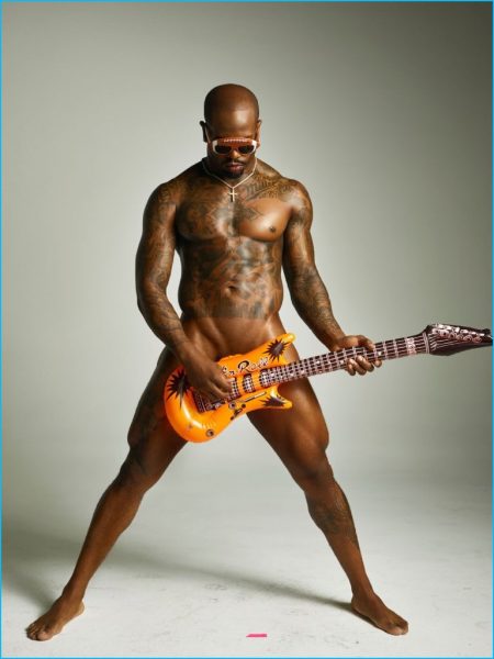 Von Miller Nude 2016 ESPN Body Issue Naked Photo Shoot Inflatable Guitar