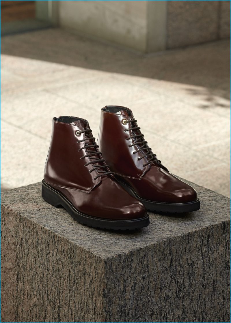LES Want Essentiels Montoro Leather Lace Up Boots