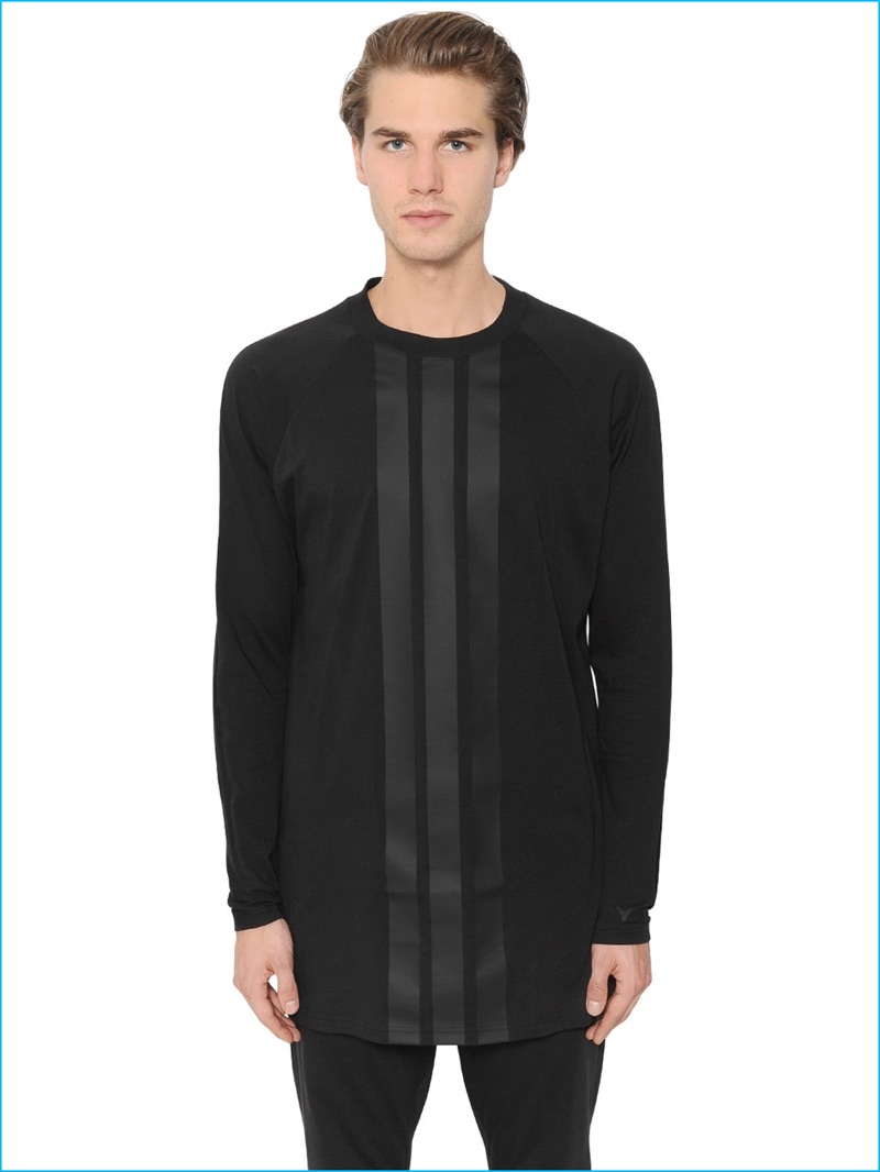 Y-3 Three Stripes Long Sleeve T-Shirt