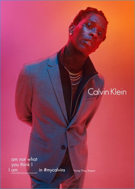 Young Thug 2016 Calvin Klein Campaign Suit