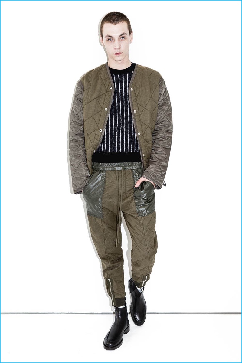 3.1 Phillip Lim Men's Quilted Bomber and Pants