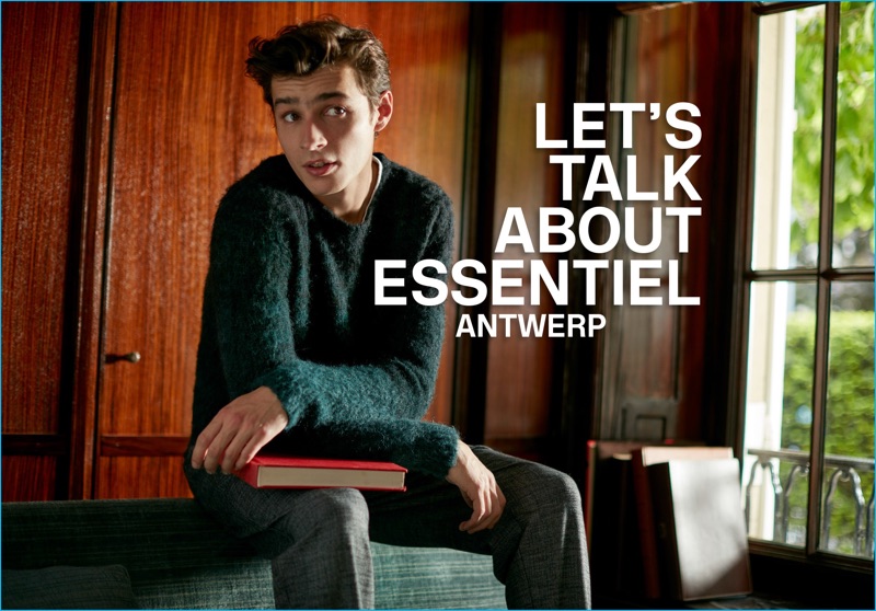 Adrien Sahores charms as the star of Essentiel Antwerp's fall-winter 2016 campaign.