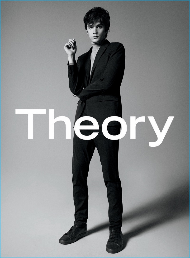 Alain-Fabien Delon is a sleek vision for Theory's fall-winter 2016 advertising campaign.