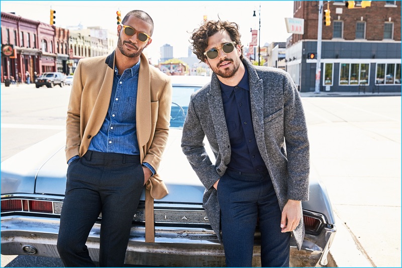 Nathan Owens and Paul Kelly photographed by Ben Watts for Bonobos' fall-winter 2016 catalogue.
