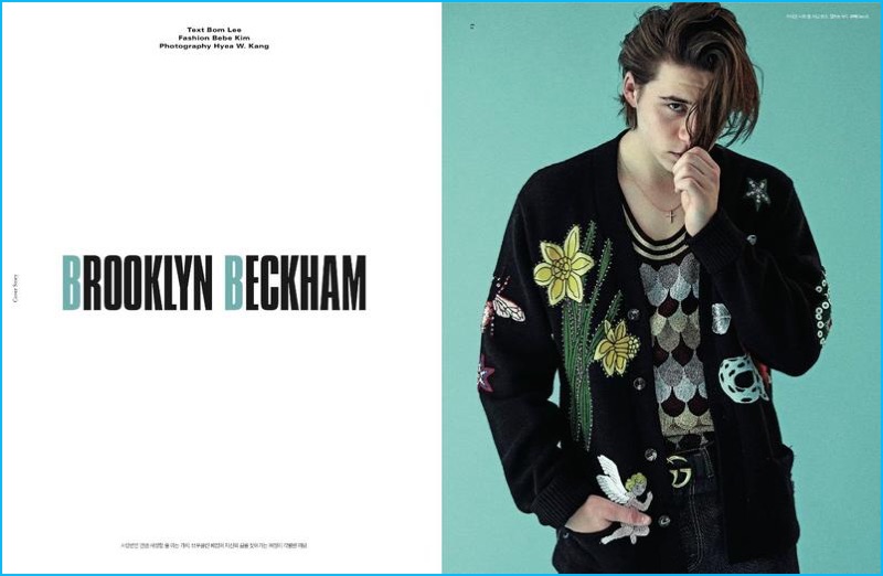 Hyea W. Kang photographs Brooklyn Beckham for Dazed Korea.