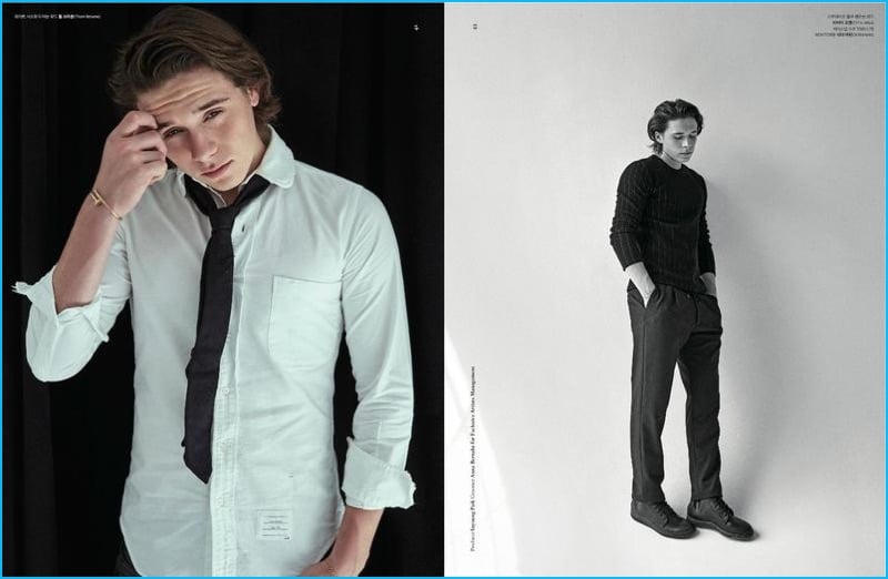 Brooklyn beckham dazed confused korea photo shoot