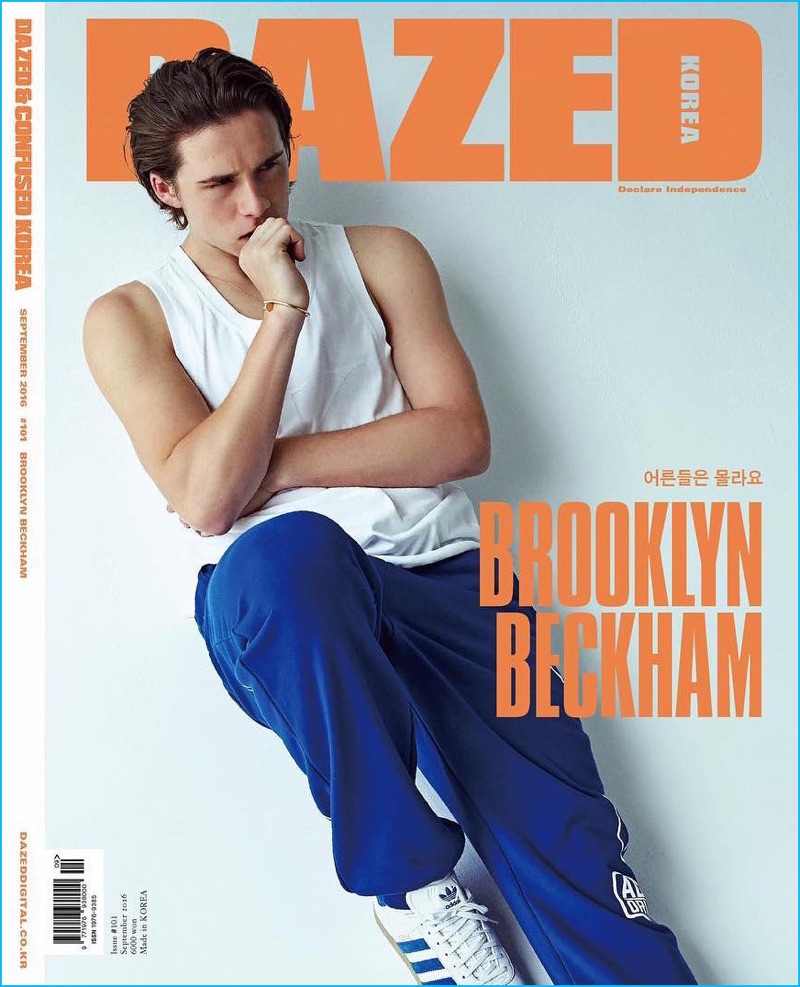 Brooklyn Beckham photographed by Hyea W. Kang for the September 2016 cover of Vogue Korea.
