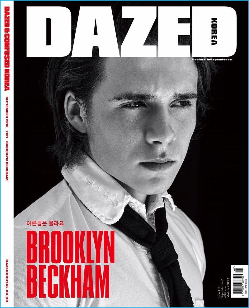 Brooklyn Beckham covers the September 2016 issue of Dazed Korea.