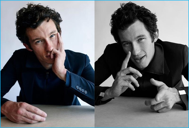 Callum Turner photographed by Nick Thompson for W magazine.