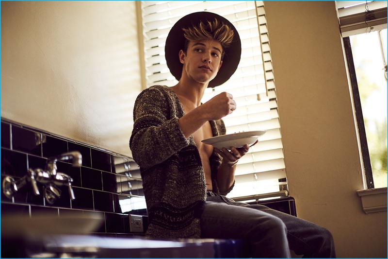 Cameron Dallas appears in a photo shoot for Vanity Fair Italia.