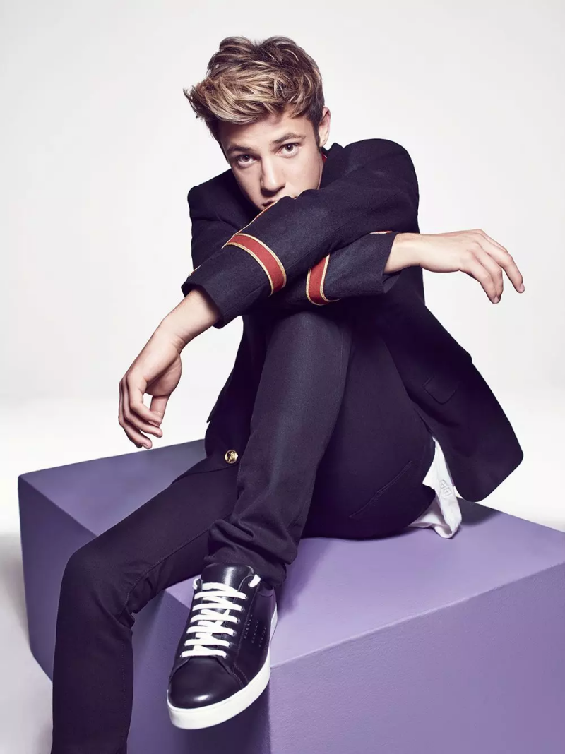 Cameron Dallas strikes a pose for his Variety photo shoot.