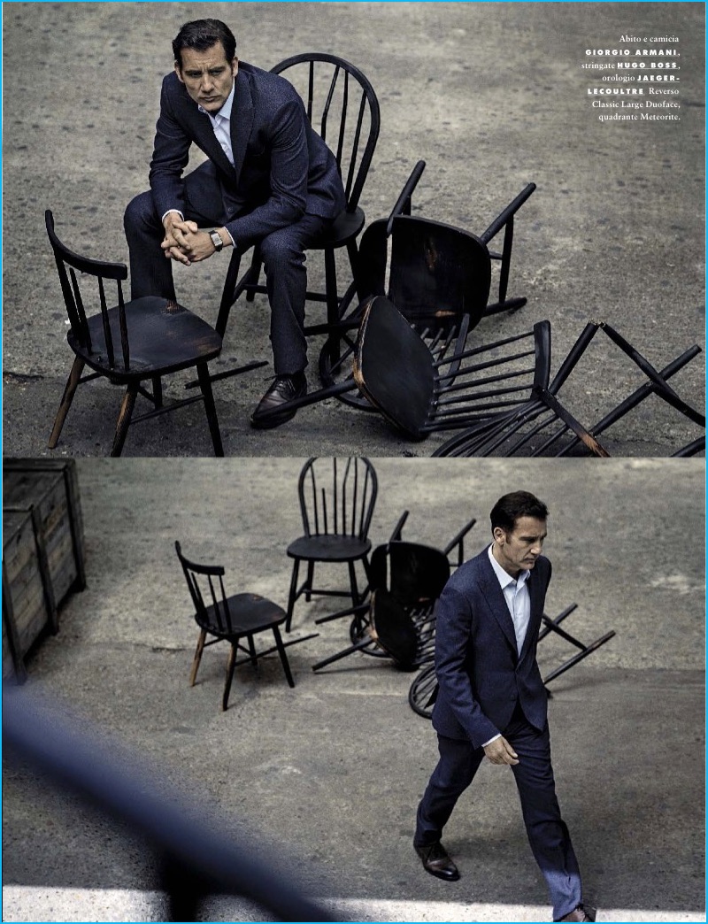 Clive Owen photographed by John Balsom for GQ Italia.