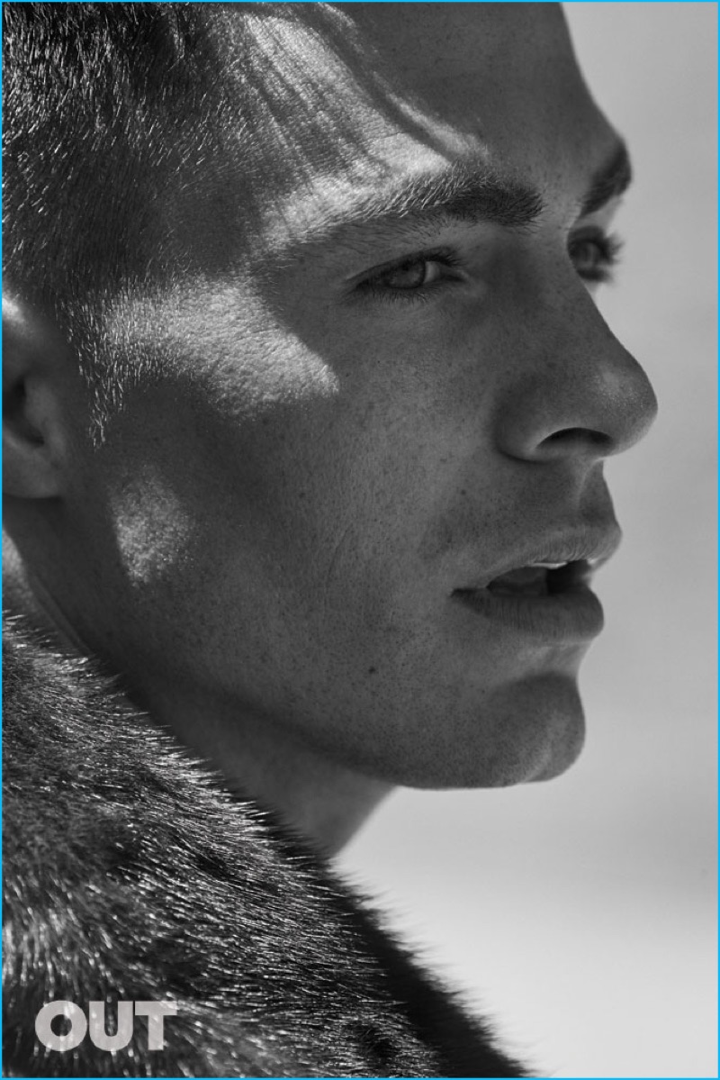Colton Haynes photographed by Blair Getz Mezibov for Out magazine.