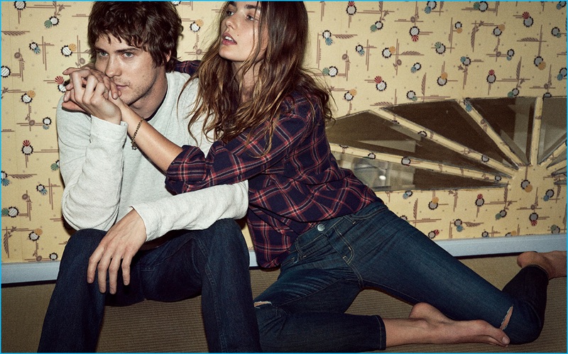 MGMT frontman Andrew VanWyngarden joins model Andreea Diaconu for Current/Elliott's fall-winter 2016 campaign.