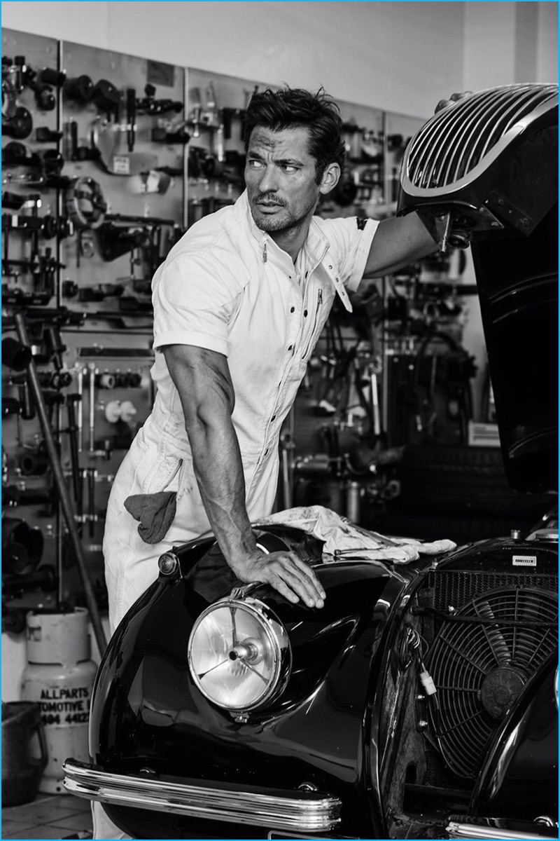 David Gandy gets his hands dirty for Vanity Fair UK On Route. » David Gandy Covers Debut Issue of Vanity Fair UK On Route David Gandy gets his hands dirty for Vanity Fair UK On Route.