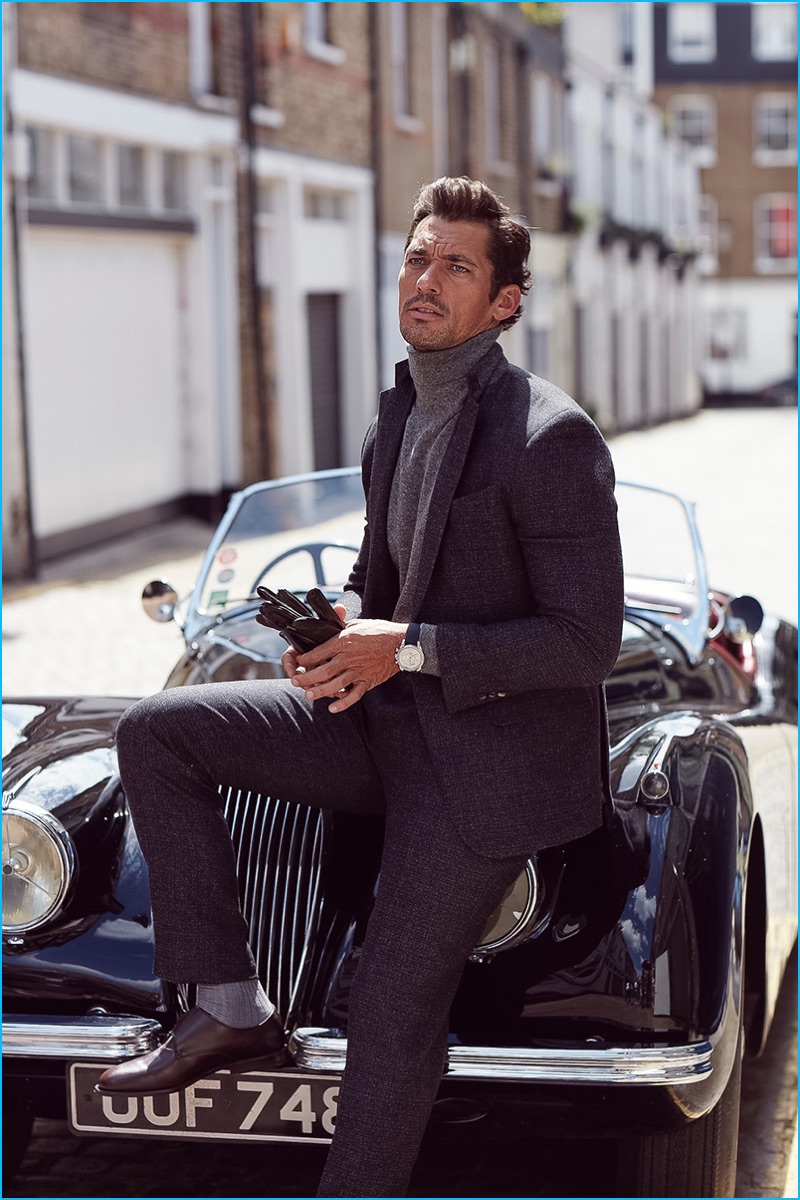 David Gandy photographed by Arnaldo Anaya-Lucca for Vanity Fair UK On Route.