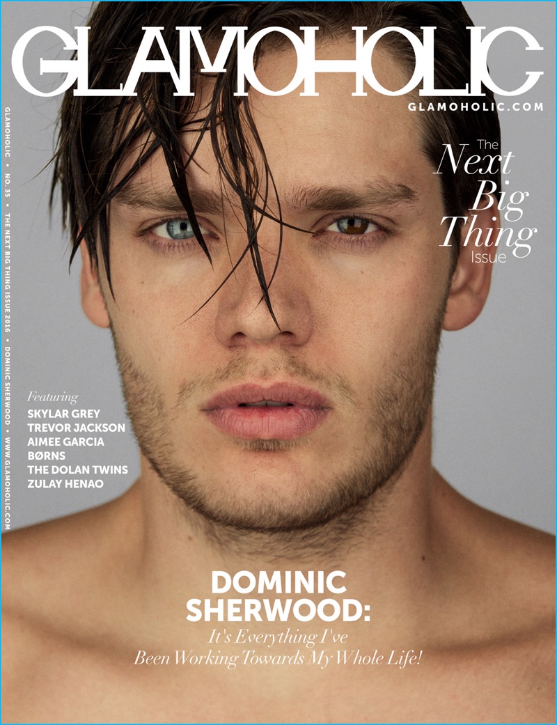 Dominic Sherwood covers the latest issue of Glamoholic.