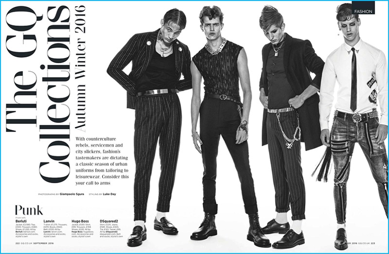 British GQ highlights the punk trend for fall-winter 2016. » British GQ Presents Fall's Eclectic Fashion Trends British GQ highlights the punk trend for fall-winter 2016.