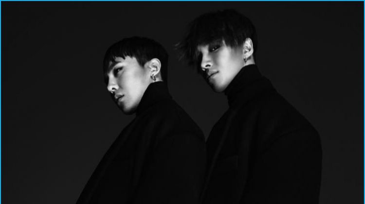 G-Dragon & Taeyang Front JUUN.J’s Moody Fall Campaign