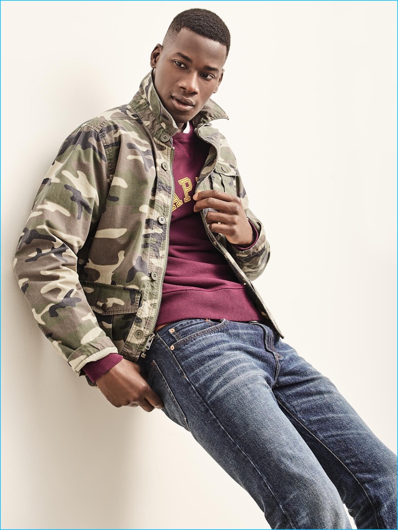 Gap Men's Camouflage Shirt Jacket