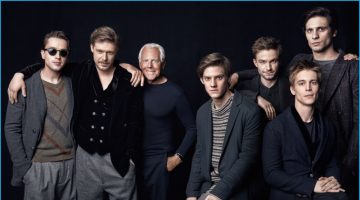 Giorgio Armani's Fall Fashions Steal the Spotlight for GQ Russia