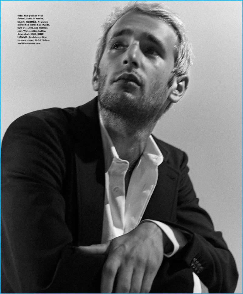 Hopper Penn photographed by Kevin Sinclair for Essential Homme.