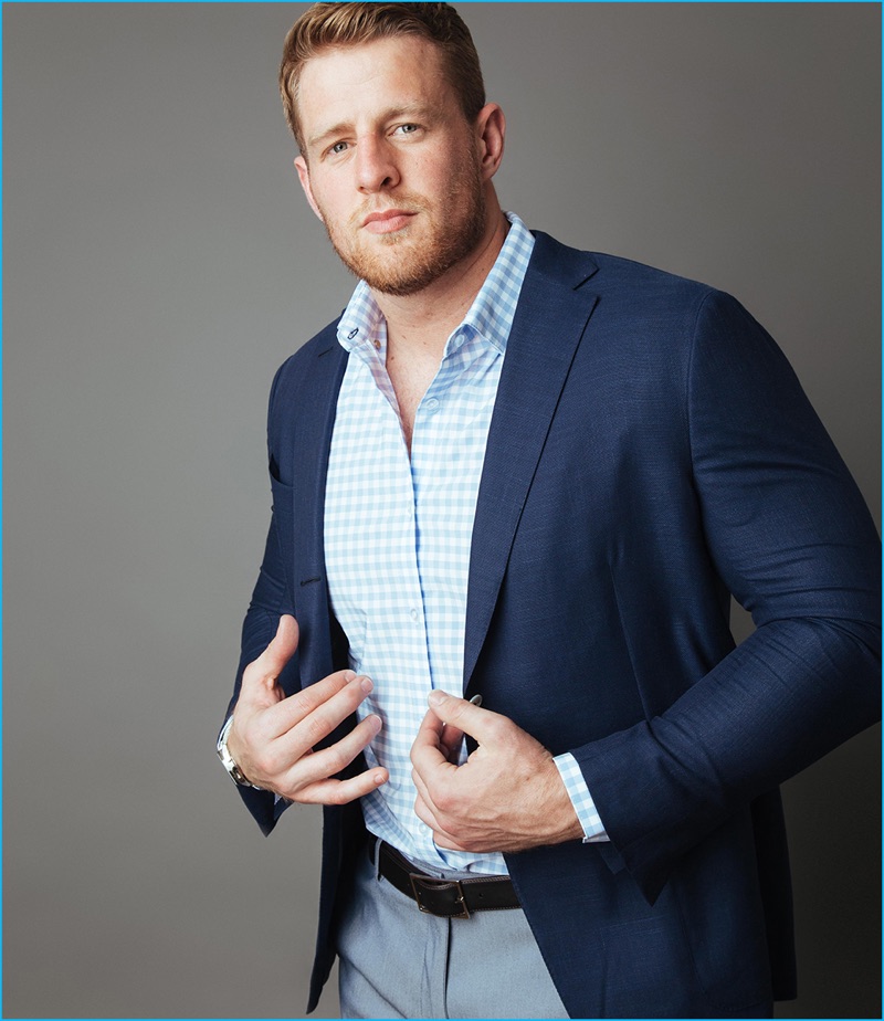 J.J. Watt suits up for a chat with Mizzen+Main.
