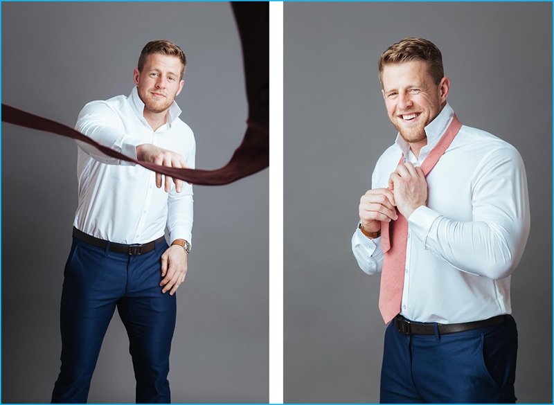 J.J. Watt stars in a photo shoot with Mizzen+Main.