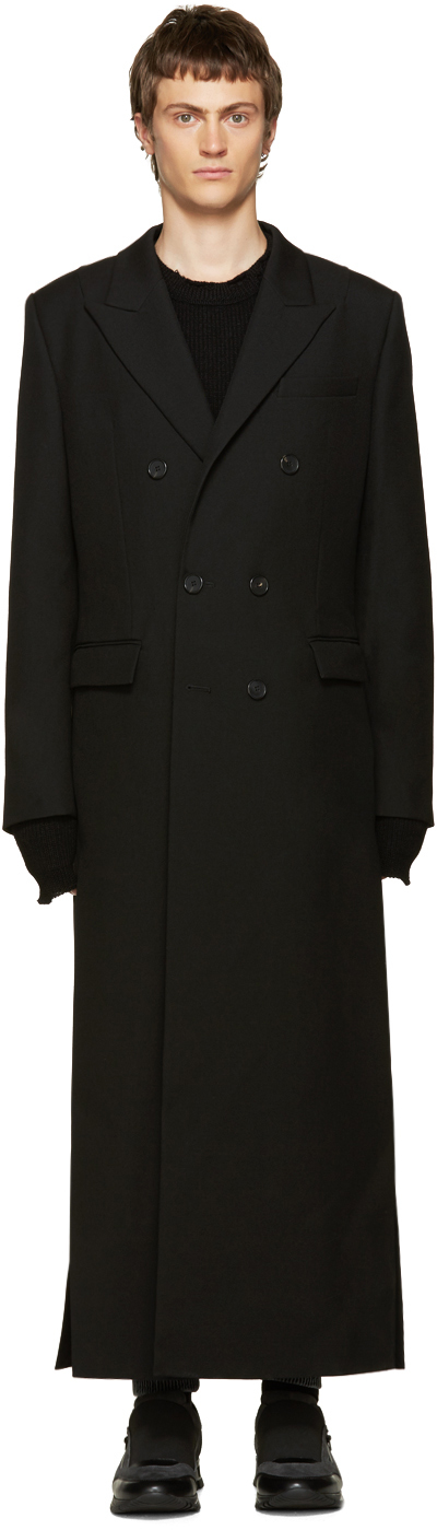 JUUN.J Fall/Winter 2016 Black Double-Breasted Coat