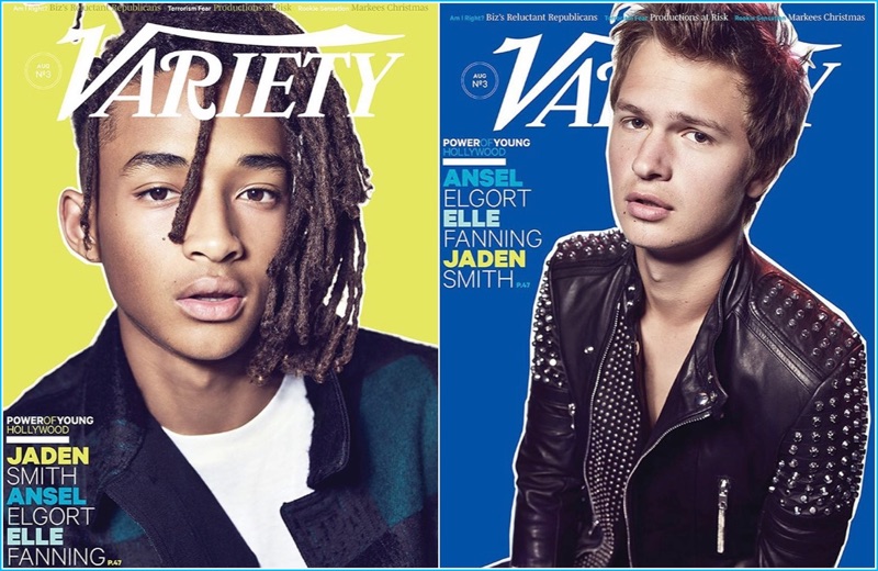 Cover Boys: Jaden Smith and Ansel Elgort cover Variety's Young Hollywood issue.