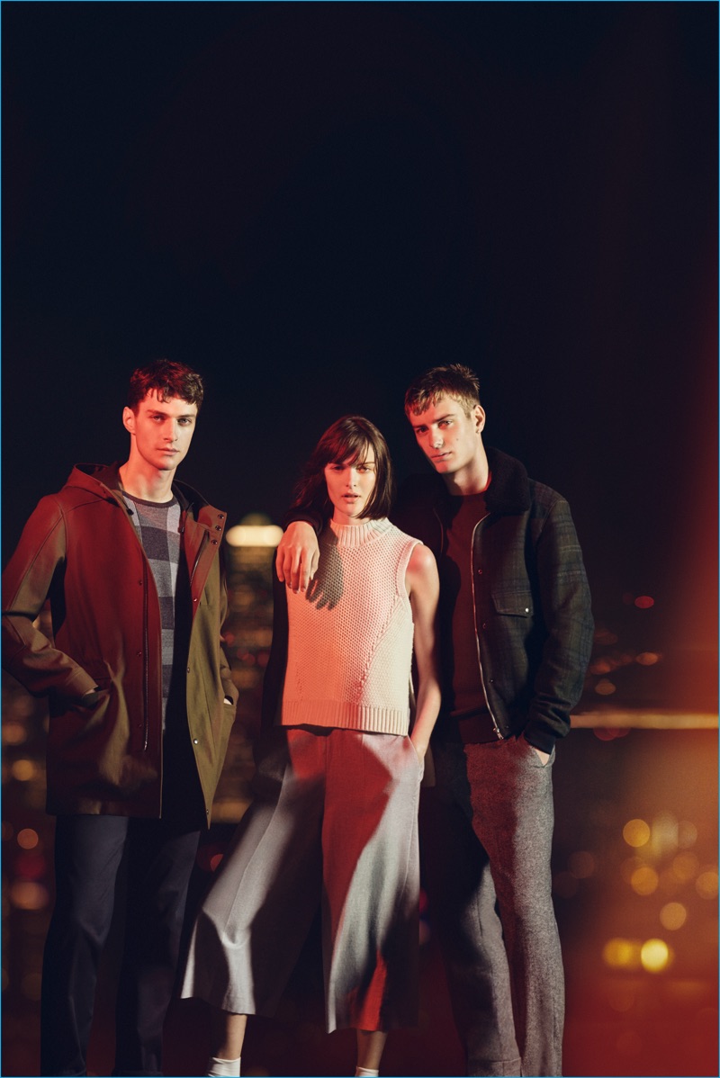 Matthew Bell, Sam Rollinson, and Ben Allen star in Jaeger's fall-winter 2016 campaign.