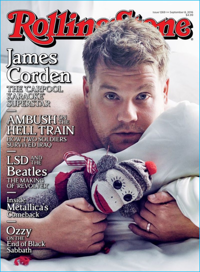 James Corden covers the most recent issue of Rolling Stone with a photo by Mark Seliger.