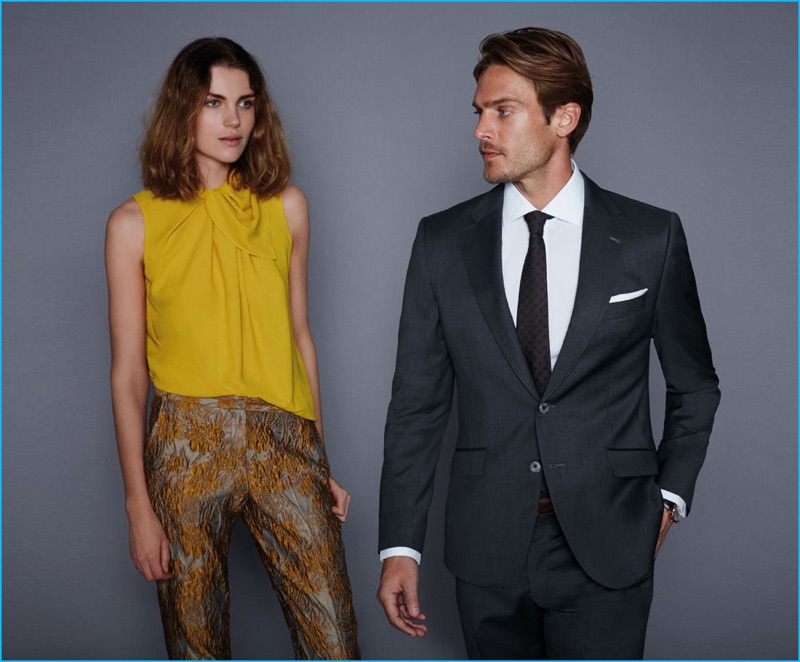 Jason Morgan appears in Pedro del Hierro's fall-winter 2016 lookbook.