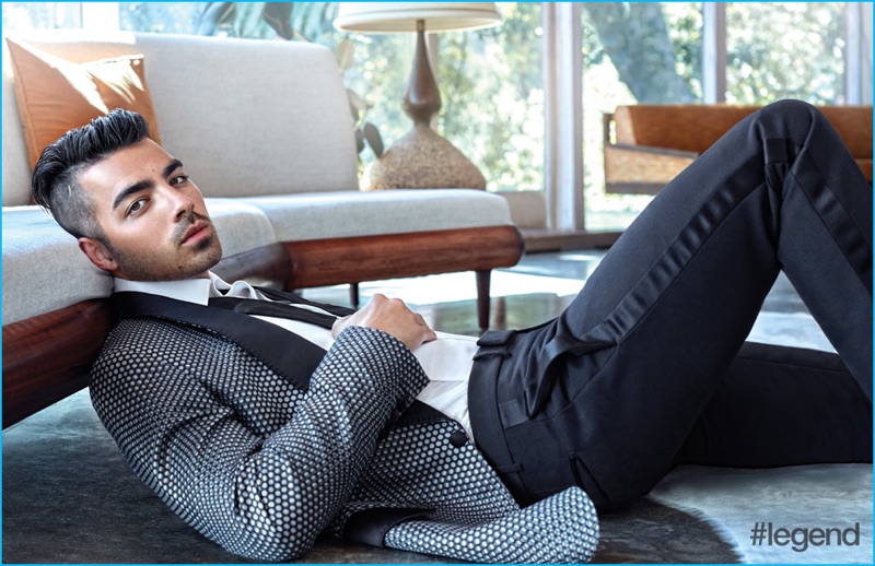 Joe Jonas dons a sharp tuxedo from Tom Ford for the pages of #Legend.