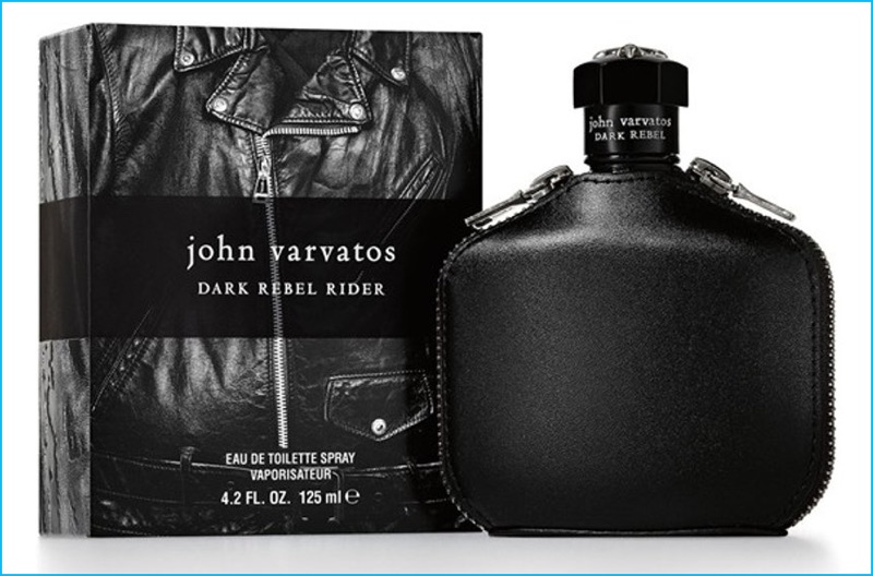 John Varvatos Dark Rebel Rider Fragrance Bottle and Packaging