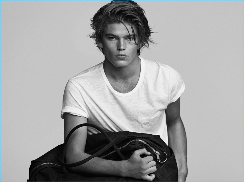 Jordan Barrett fronts Country Road's most recent campaign.