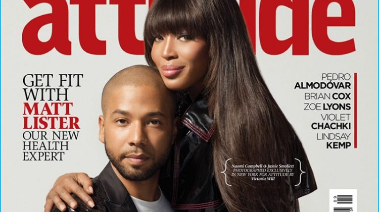 Jussie Smollett Naomi Campbell 2016 Attitude Cover