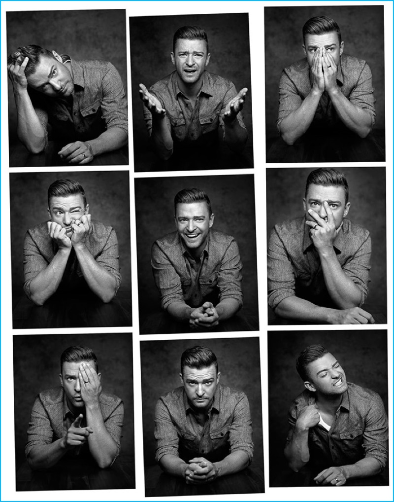 Justin Timberlake poses for a series of charming images for the August 2016 issue of Vanity Fair Italia.