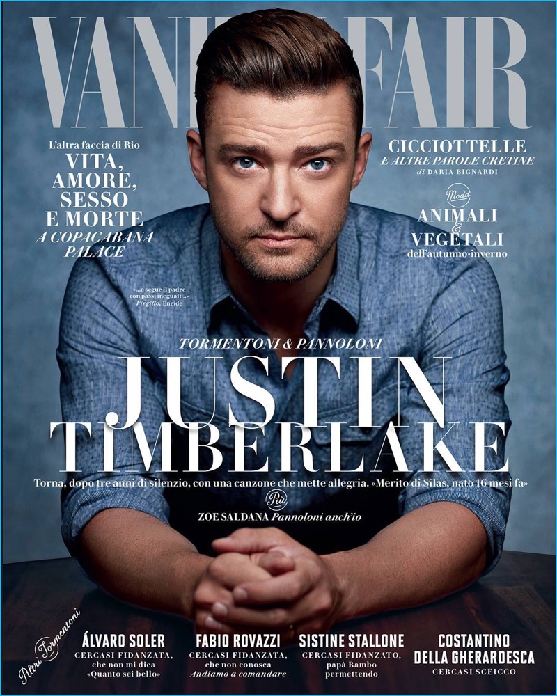 Justin Timberlake 2016 Vanity Fair Italia Cover