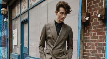 Downtown Boy: Martin Conte Dons Leather & Tailoring for Men's Folio