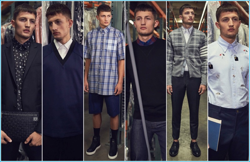 Forward Style: Model Frederik Woloszynski shows six ways to wear the essential button-down shirt.
